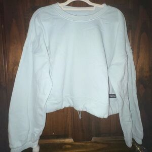 Calvin Klein Jeans Cropped Soft Blue Pullover